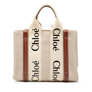 Pre-Loved Chloé Small Canvas Woody Tote